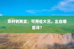 与子元同姓，何劳问祖翁。全诗是什么？