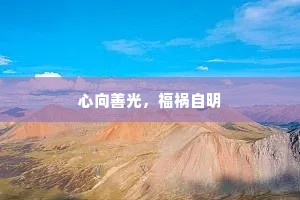 心向善光，福祸自明