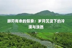 游刃有余的假象：岁月沉淀下的冷漠与淡然