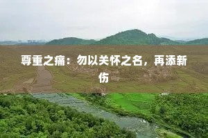 尊重之痛：勿以关怀之名，再添新伤