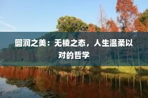 圆润之美：无棱之态，人生温柔以对的哲学