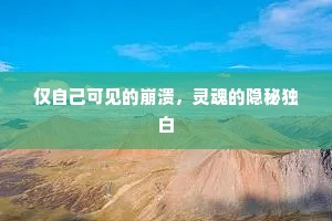 仅自己可见的崩溃，灵魂的隐秘独白