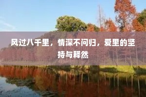 风过八千里，情深不问归，爱里的坚持与释然