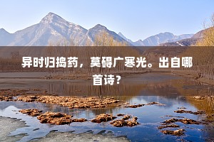 萝薜通书幌，莺花避钓舟。全诗是什么？