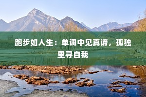 跑步如人生：单调中见真谛，孤独里寻自我