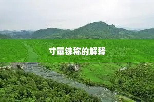 寸量铢称的解释