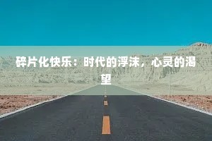 碎片化快乐：时代的浮沫，心灵的渴望