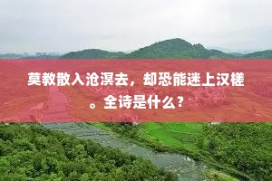 坐对清溪应借问，小姑何日肯为媒。的意思及出处