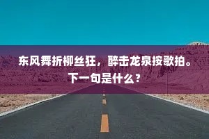 记得当时年纪小。未解风情好。上一句是什么？