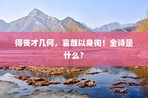平生丘壑真吾志，一洗胸中万斛愁。的意思及出处