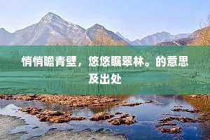 丁年乐府补空白，戌岁盛京缀帙全。的意思及出处