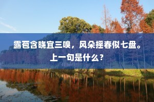 清浊齐均。既亮且和。出自哪首诗？