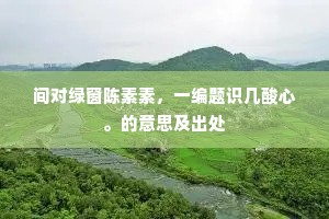 箕山之风的成语解释