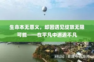 生命本无意义，却因遇见绽放无限可能——在平凡中邂逅不凡