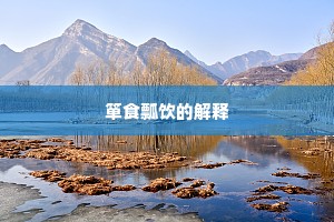 箪食瓢饮的解释