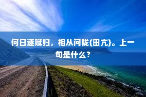 醒后还为蝴蝶，梦中化为鸳鸯。上一句是什么？