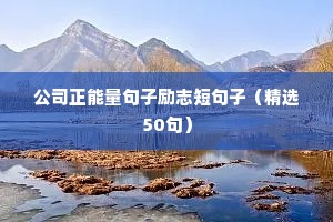 团队励志语录正能量的（精选40句）