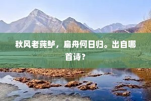 依山城郭高低堞，近水人家早晚潮。的意思及出处
