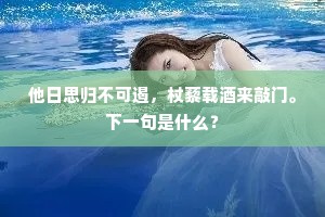 丈夫有道须济时，莫负平生玉雪姿。的意思及出处