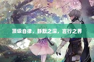 顶级自律，静默之深，言行之界