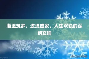 顺境筑梦，逆境成家，人生双轨的深刻交响
