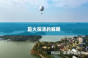 蹈火探汤的解释