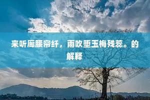尖言尖语的解释