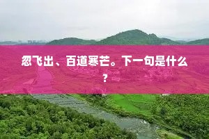 烟花违北署，鸿雁隔南天。全诗是什么？