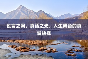 谎言之网，真话之光，人生舞台的真诚抉择