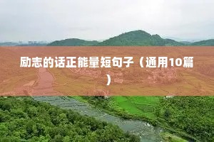 八个字的励志语录（精选8篇）