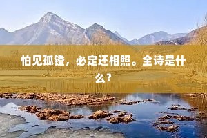 喜霁出招提，爱山登嶪岌。出自哪首诗？