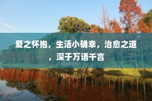 爱之怀抱，生活小确幸，治愈之道，深于万语千言