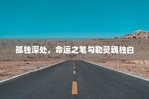 孤独深处，命运之笔勾勒灵魂独白