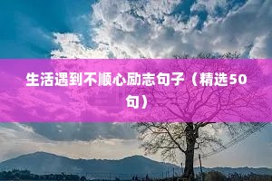 简短的励志人生格言 二（精选100句）