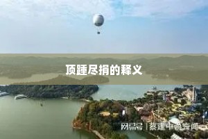 顶踵尽捐的释义