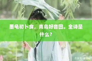 屏我粉黛，结我裙带，要使官来无妾疑。下一句是什么？