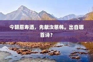 平生曾赏穷吟者，莫讶衔哀入些章。的解释