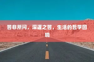 答非所问，深邃之答，生活的哲学回响