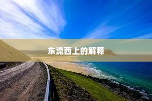 东流西上的解释