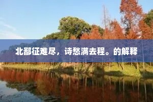 以兹游息信得所，况有童冠相追随。的解释
