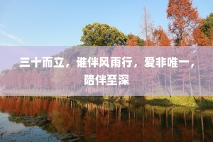 三十而立，谁伴风雨行，爱非唯一，陪伴至深