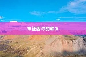 东征西讨的释义