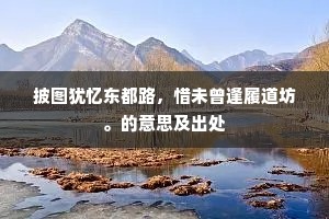 堪怜。幽香一缕，旧恨千枝，怅花飞人远。的解释
