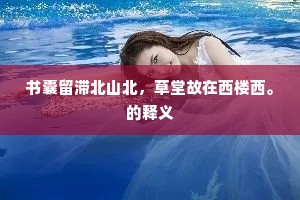千山万山閒，秋风雁声冷。的意思及出处