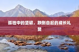 孤独中的坚韧，跌倒自起的成长礼赞
