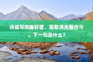 却忆前时，寻芳处处，霞影浮杯面。下一句是什么？