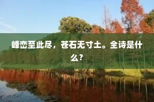 励精求治的解释