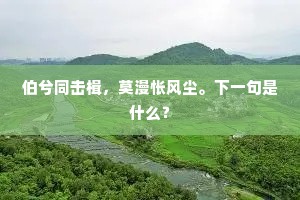 馀音今在无，大雅其寂寞。上一句是什么？