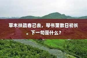 古意终萧索，流芳竟陆沉。上一句是什么？