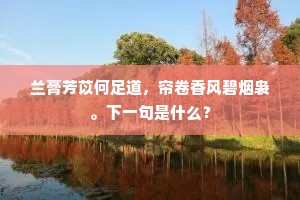 我所思兮在何所，情多地遐兮遍处处。的解释